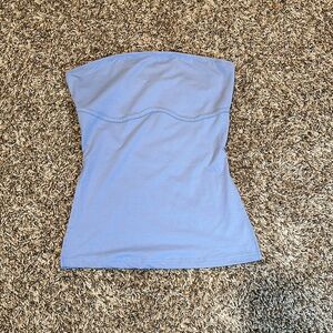 Blue Strapless Women's Top